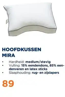 TotaalBED Hoofdkussen Mira | Dons & Latex aanbieding