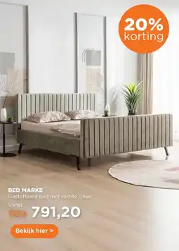 TotaalBED Bed Marke | 140 x 200 cm | Adore 626, tijm aanbieding