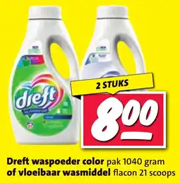Nettorama Dreft waspoeder color of vloeibaar wasmiddel aanbieding