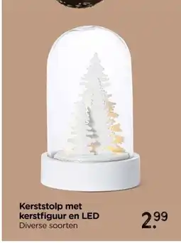 Xenos Kerststolp met kerstfiguur en LED aanbieding