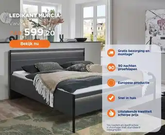 TotaalBED Bed Murcia | 140 x 200 cm | zonder LED verlichting aanbieding