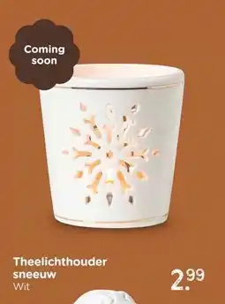Xenos Theelichthouder sneeuw aanbieding