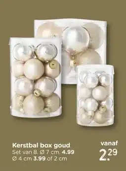 Xenos Kerstbal box goud aanbieding