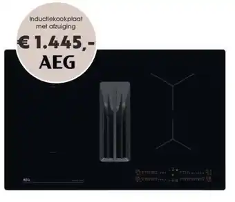 Superkeukens Inductiekookplaat met afzuiging aanbieding