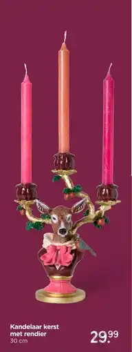 Xenos Kandelaar kerst met rendier aanbieding