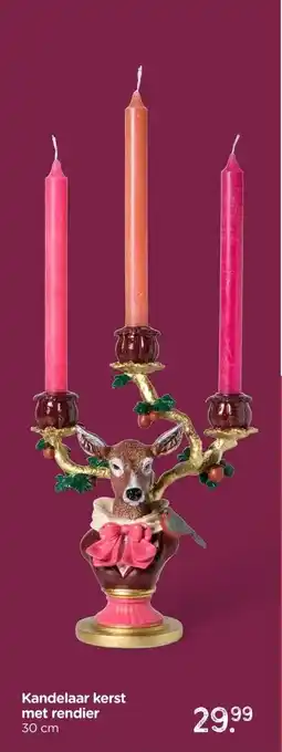 Xenos Kandelaar kerst met rendier aanbieding