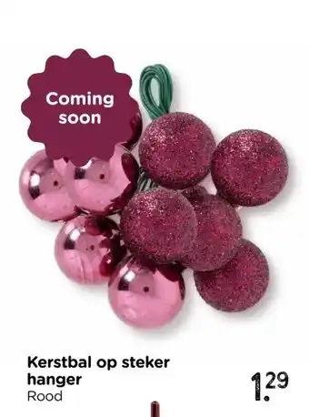 Xenos Kerstbal op steker hanger aanbieding