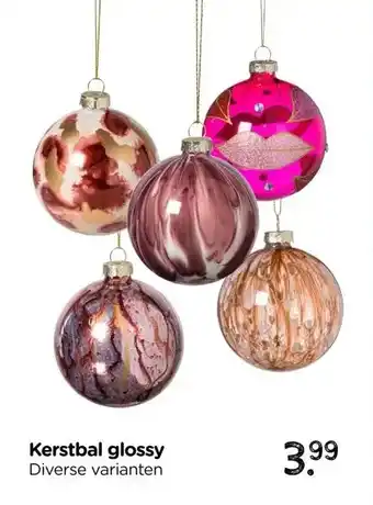 Xenos Kerstbal glossy aanbieding