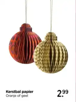 Xenos Kerstbal papier aanbieding