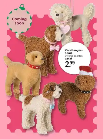 Xenos Kersthangers hond aanbieding