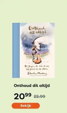 The Read Shop Onthoud dit altijd aanbieding
