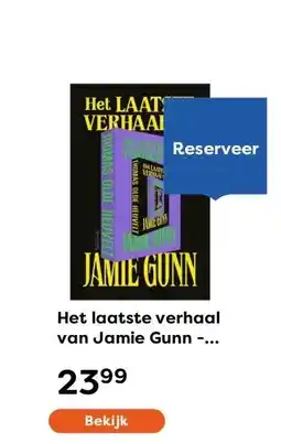 The Read Shop Het laatste verhaal van Jamie Gunn - Gesigneerd aanbieding