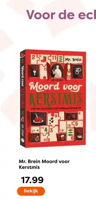 The Read Shop Mr. Brein Moord voor Kerstmis aanbieding