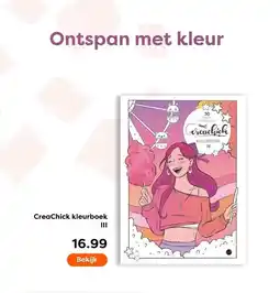The Read Shop CreaChick kleurboek III aanbieding