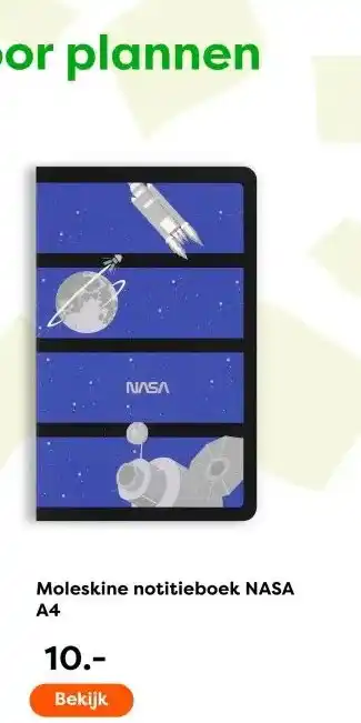 The Read Shop Moleskine notitieboek NASA aanbieding