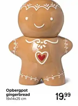Xenos Opbergpot gingerbread aanbieding