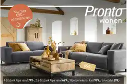 Pronto wonen 4-Zitsbank Alpa aanbieding