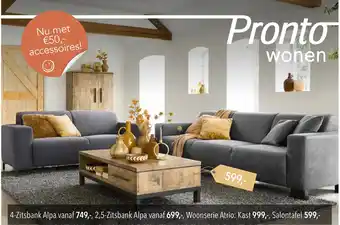 Pronto wonen 4-Zitsbank Alpa aanbieding