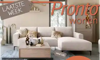Pronto wonen Hoekbank Fabria aanbieding