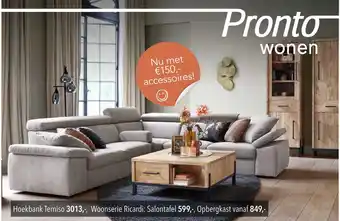 Pronto wonen Hoekbank Temiso aanbieding