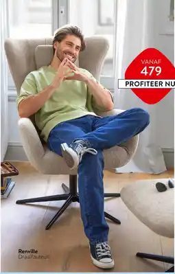 Profijt Meubel Renville Draaifauteuil aanbieding