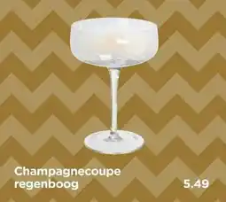 Xenos Champagnecoupe regenboog aanbieding