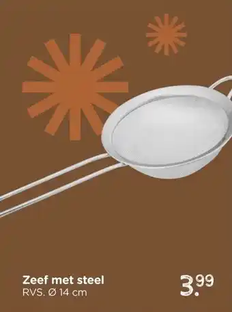 Xenos Zeef met steel aanbieding
