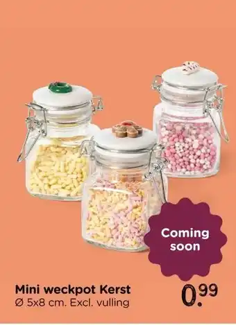 Xenos Mini weckpot Kerst aanbieding