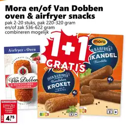 Coop Mora en/of Van Dobben oven & airfryer snacks aanbieding