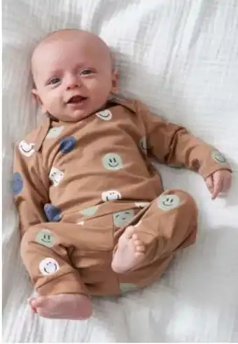 Prenatal Prénatal baby pyjama smiley bruin aanbieding