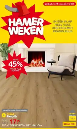 Praxis PVC Vloer Horizon Naturel Eik - aanbieding