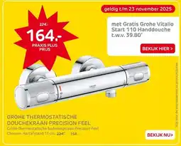 Praxis GROHE THERMOSTATISCHE DOUCHEKRAAN PRECISION FEEL aanbieding