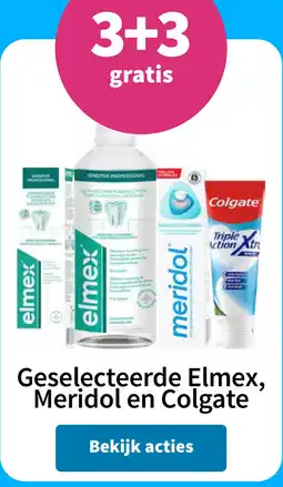 Plein.nl Geselecteerde Elmex, Meridol en Colgate aanbieding