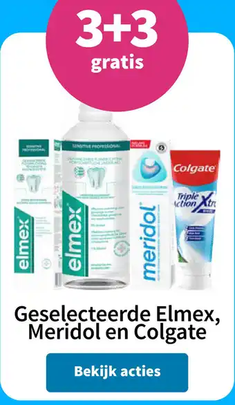 Plein.nl Geselecteerde Elmex, Meridol en Colgate aanbieding