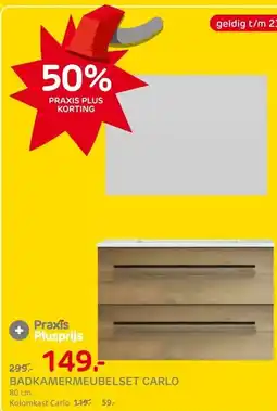 Praxis BADKAMERMEUBELSET CARLO aanbieding
