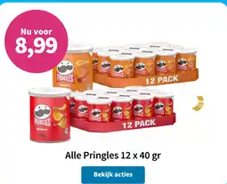 Plein.nl Alle Pringles 12 x 40 gr aanbieding
