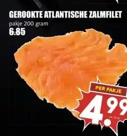 MCD Supermarkt GEROOKTE ATLANTISCHE ZALMFILET aanbieding