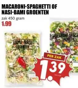 MCD Supermarkt MACARONI-SPAGHETTI OF NASI-BAMI GROENTEN aanbieding