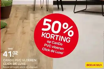 Praxis CanDo PVC vloer - Click de Luxe - natuur aanbieding