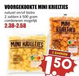 MCD Supermarkt VOORGEKOOKTE MINI KRIELTJES aanbieding