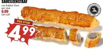 MCD Supermarkt SAUCIJZENSTAAF aanbieding