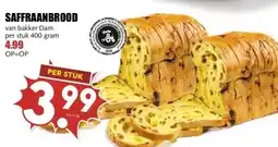 MCD Supermarkt SAFFRAANBROOD aanbieding