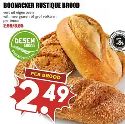 MCD Supermarkt BOONACKER RUSTIQUE BROOD aanbieding