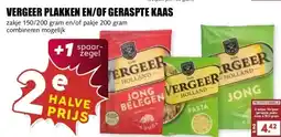 MCD Supermarkt VERGEER PLAKKEN EN/OF GERASPTE KAAS aanbieding