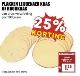 MCD Supermarkt PLAKKEN LEIJDENAER KAAS OF ROOKKAAS aanbieding
