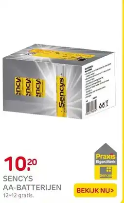 Praxis Sencys AA-batterijen assortimentsdoos 24 aanbieding