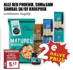 MCD Supermarkt ALLE RED PHOENIX, SUM&SAM SAMBAL EN/OF KROEPOEK combineren mogelijk aanbieding