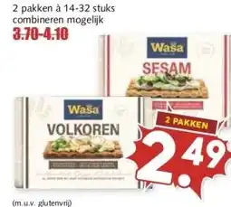 MCD Supermarkt WASA KNÄCKEBRÖD aanbieding