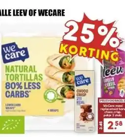 MCD Supermarkt ALLE LEEV OF WECARE aanbieding