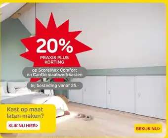 Praxis StoreMax Comfort en Can Do maatwerkkasten aanbieding